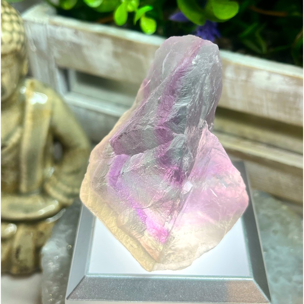 Raw Rainbow Fluorite